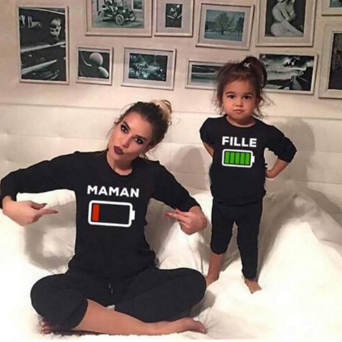 T-shirt duo maman et fille