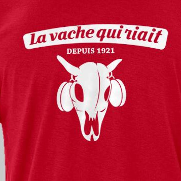 T-shirt parodie la vache qui rie